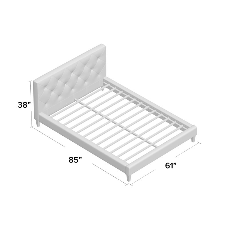 Upholstered Bed, Twin