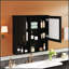 Armoire de toilette 2 en 1 avec tablettes réglables et portes à fermeture douce, armoire à pharmacie murale de 30 po pour le rangement du meuble-lavabo-134679356