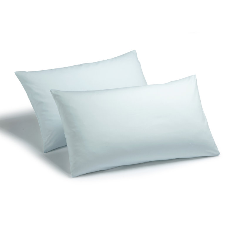 Izyan Cotton Blend Standard Pillow Case, Duck Egg
