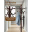 Portemanteau autoportant en bois massif avec 14 crochets, portemanteau de style rétro pour vestibule, couloir, bureau et chambre
