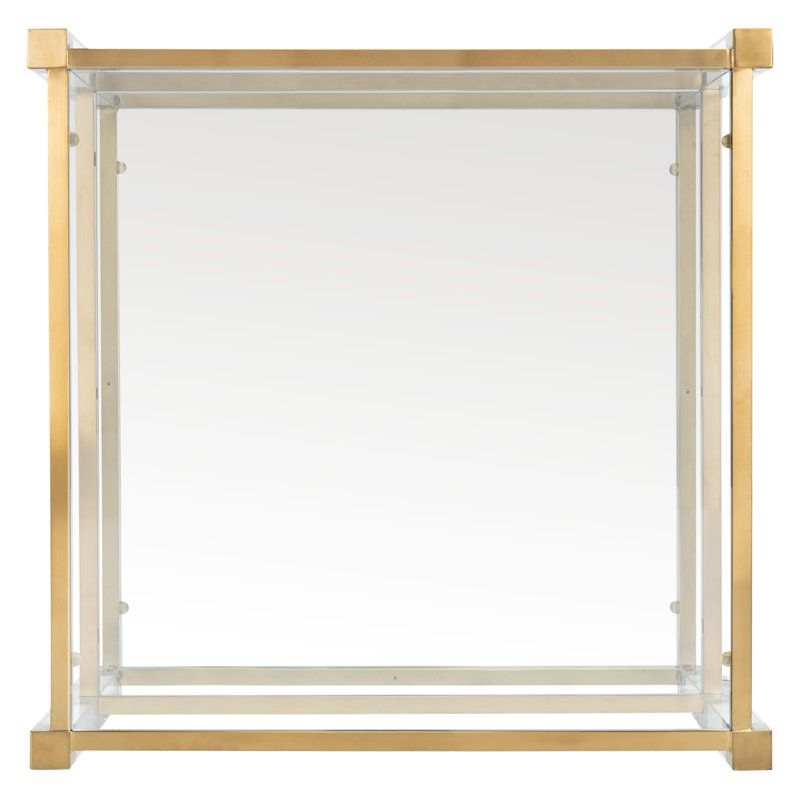Coffee Table, Clear/Gold