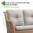 Ambarvale 53'' Wide Straight Wicker Loveseat with Cushions-271303437-276452148