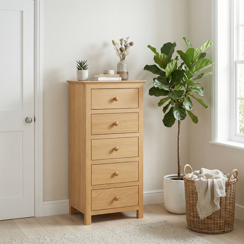 Taounate 50 cm W Chest of 5 Drawers