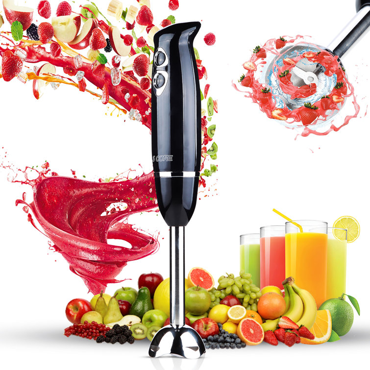 Magic Wand Immersion Hand Held Blender With 4 Attachments and