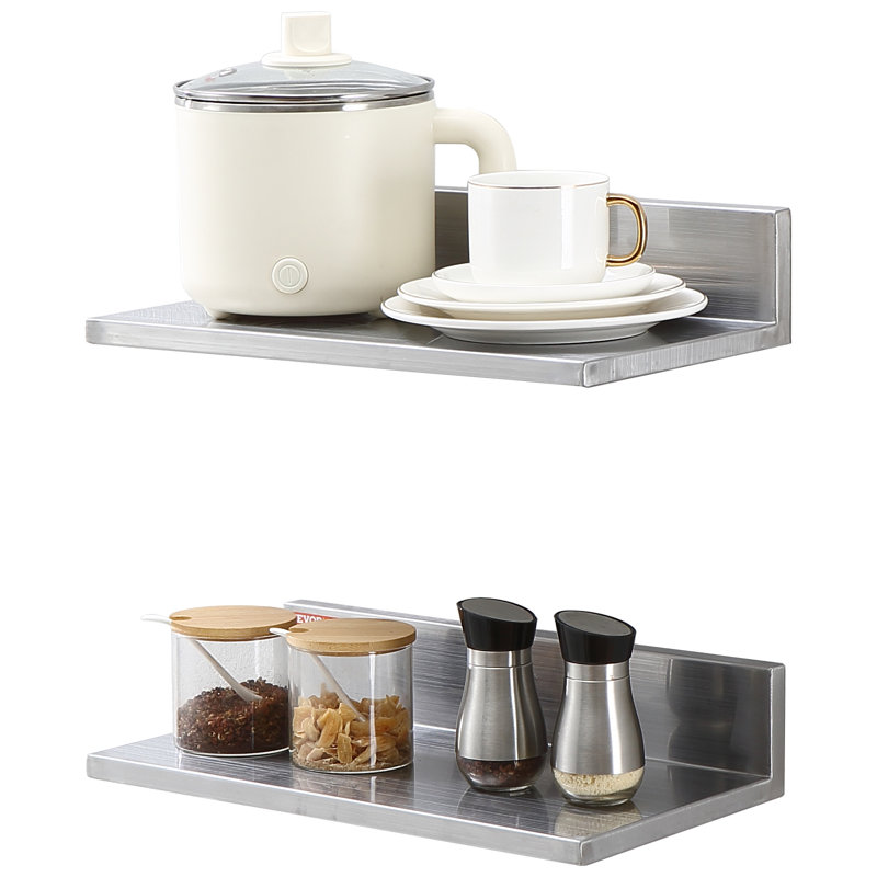 L-Shaped Metal Floating Shelf