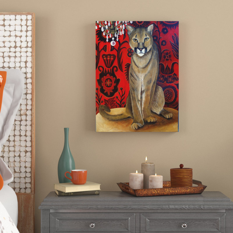 « best cougar 2 », reproduction de peinture à l’acrylique sur toile tendue, H 19 po x l 14 po x P 2 po