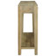 110cm Solid Wood Top Console Table