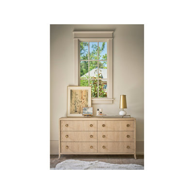 Velora 69" Wide Six-Drawer Modern Traditional Dresser