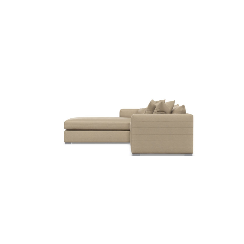 Bernhardt Helena 2-Piece Sectional, Tan Polyester