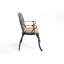 Banc en fonte d'aluminium avec coussin