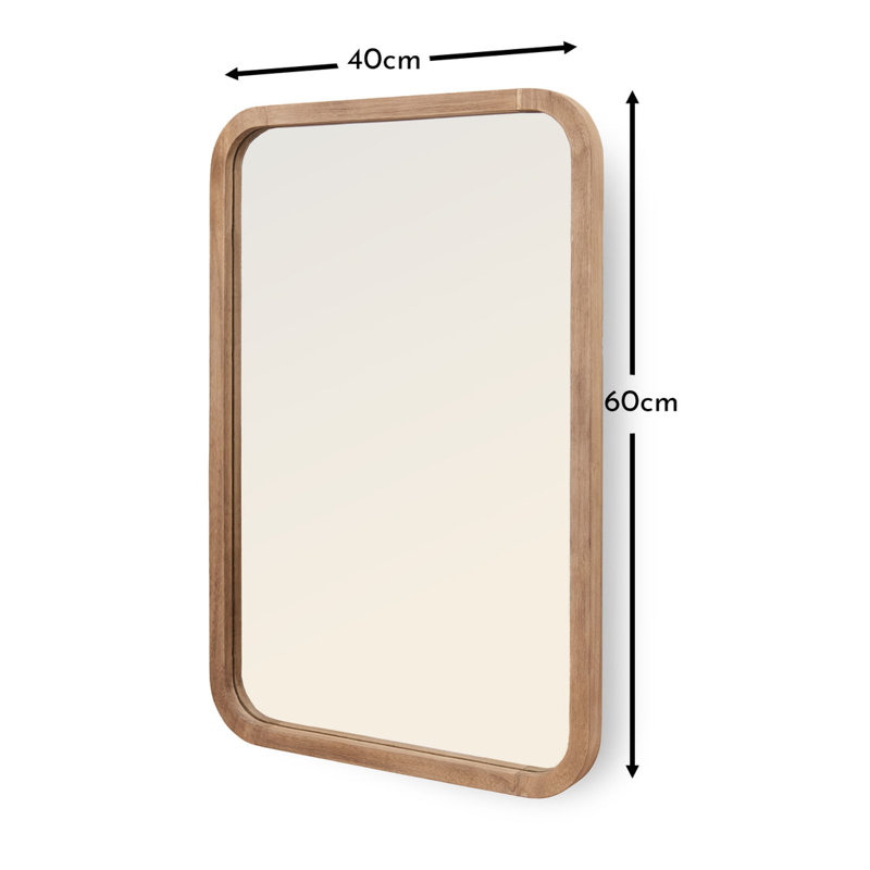 Lamesa Solid Wood Rectangle Mirror
