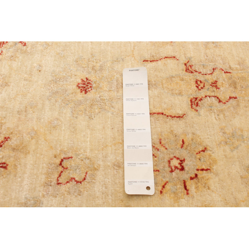 Tapis unique en laine noué à la main 3 pi 2 po x 4 pi 11 po nouvel âge Hacer