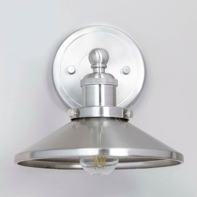 Jormundagand Armed Sconce, Brushed Nickel