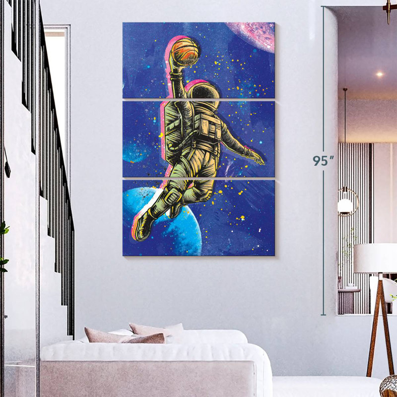 Space Dunk, 74" H x 48" W