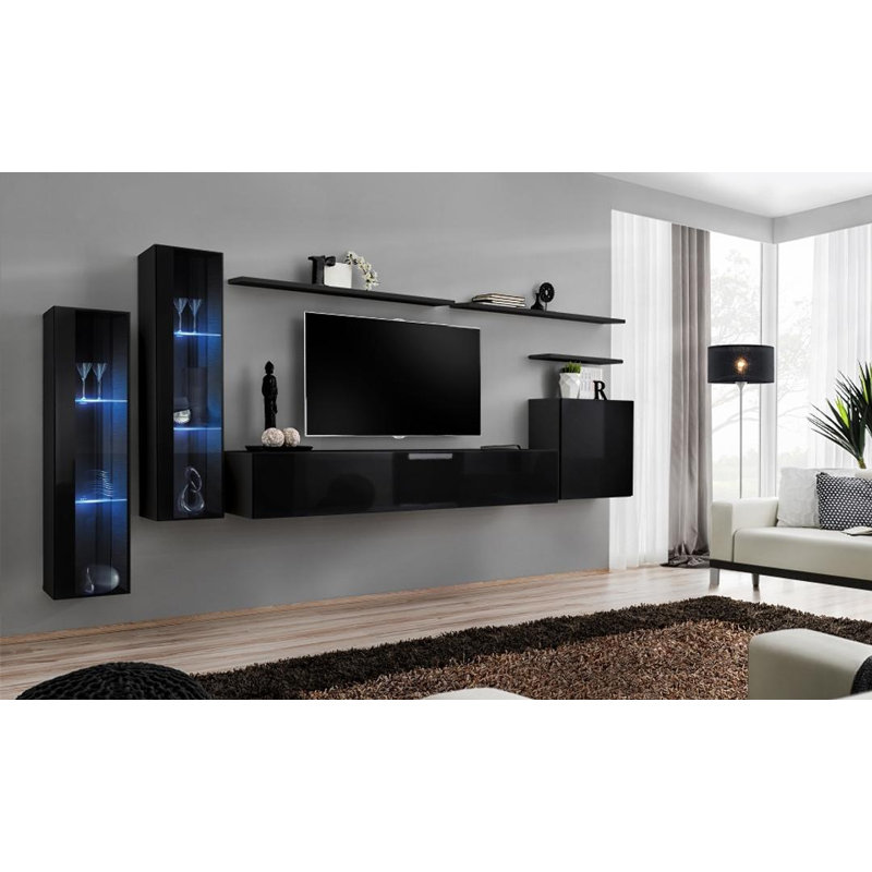 Unfinished Entertainment Centre for TVs up to 75", Black