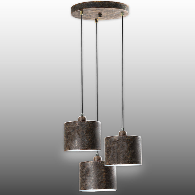Luminaire suspendu à hauteur réglable 3 lumières