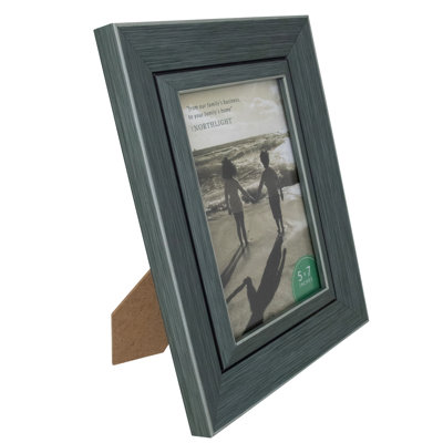 Cadre photo classique rectangulaire - gris et noir