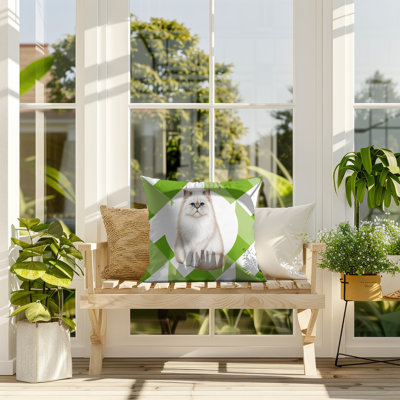 Oreiller réversible intérieur / extérieur Persian Cat