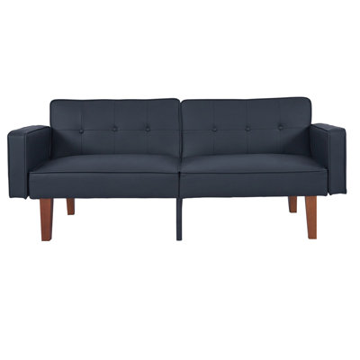 Futon Convertible Sofa Bed with Wooden Legs