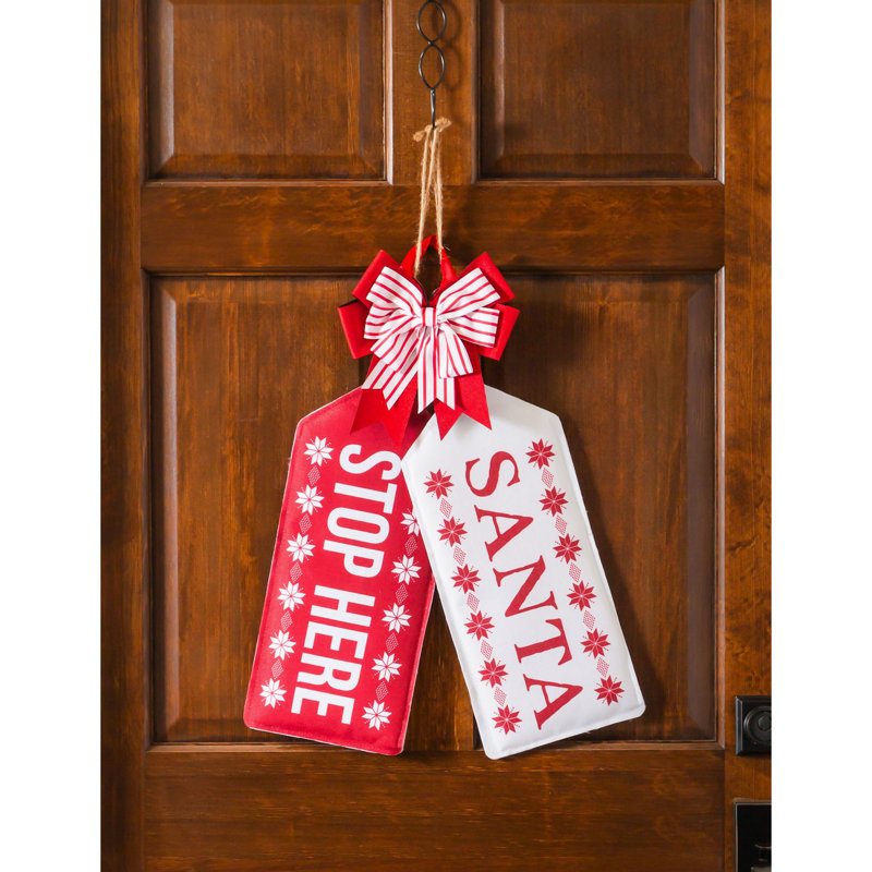 Christmas No Animals Christmas Door Décor