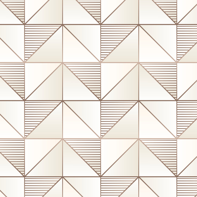  Rouleau de papier peint lisse L 33 pi x l 20,5 po, Crème, crème