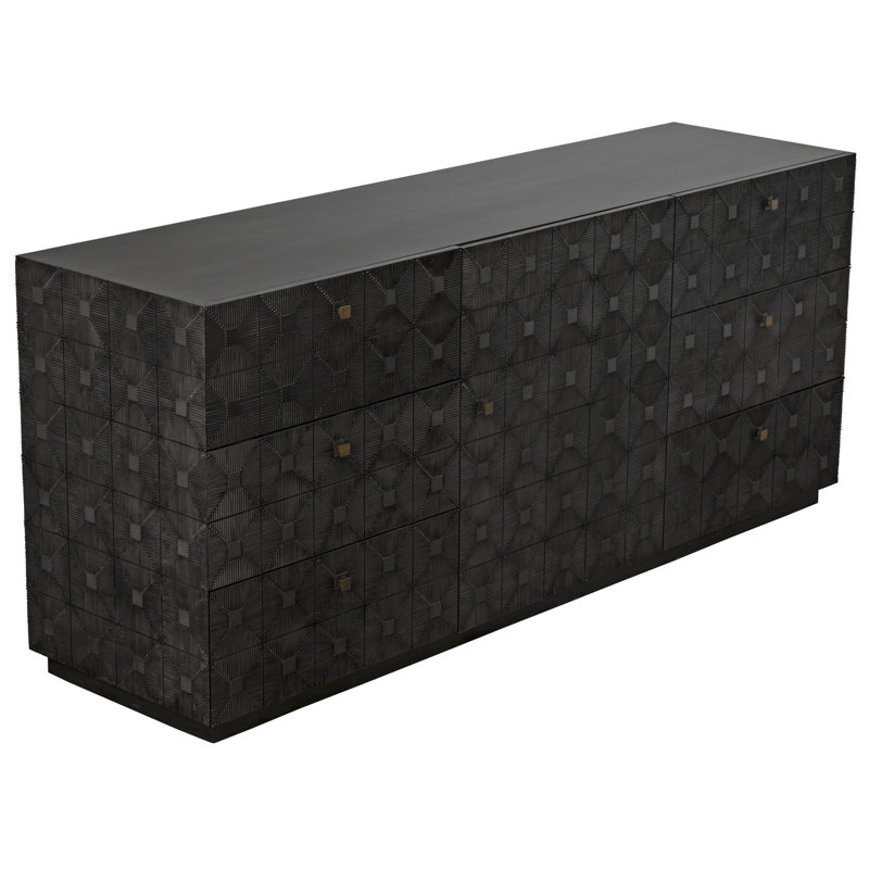 Commode combinée 6 tiroirs Leon