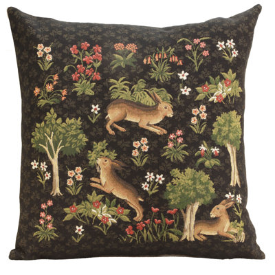 Medieval Rabbit with Flowers Running 