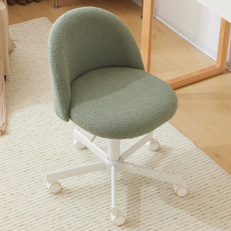 Faux Fur Task Chair, Green 