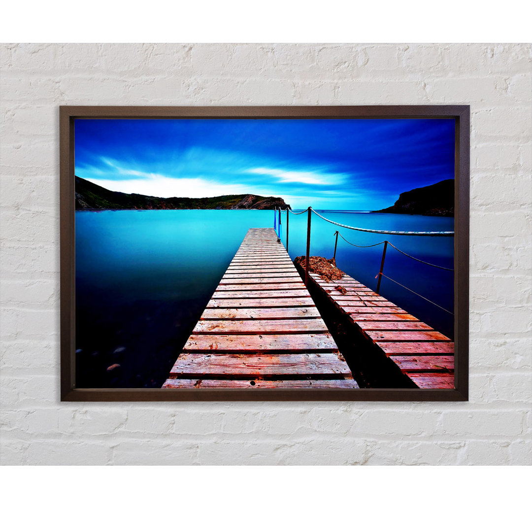 Tranquil Boardwalk Lake - Single Picture Frame Kunstdrucke auf Leinwand