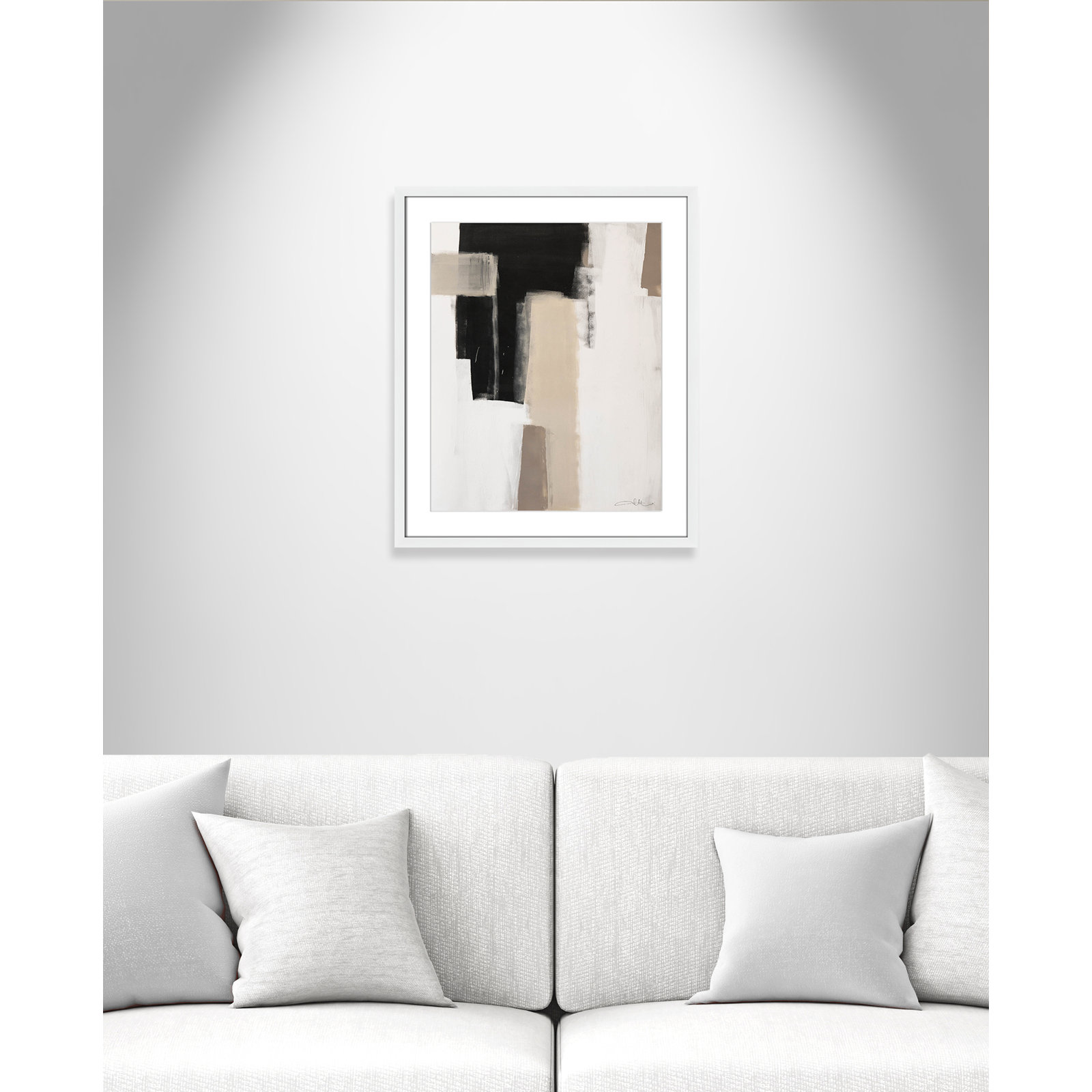 Earth Scapes I by Casa Fine Arts, White Matted Picture Framed, 25.5" H x 21.5" W x 1.25" D