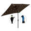 Parasol de marché rectangulaire 10 pi x 6,5 pi avec lumières solaires, manivelle et inclinaison faciles, pour terrasse, piscine extérieure protégée, actionné, fonction d'inclinaison, jardin, piscine-1671374691