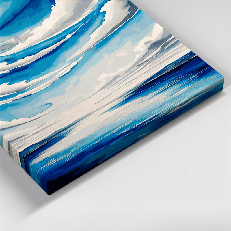 «Watercolor Landscape 14 Green», art mural sur toile, H 20 po x l 24 po