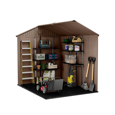 Keter Darwin 6 ft. W x 8 ft. D Apex Outdoor Garden Shed