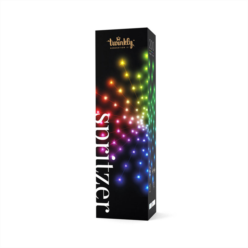 Twinkly Smart Decoration 200 LED Multicolor App Control Spritzer Lights