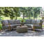 Chauncie Teak 6 - Person Patio Conversation Sets with Cushions