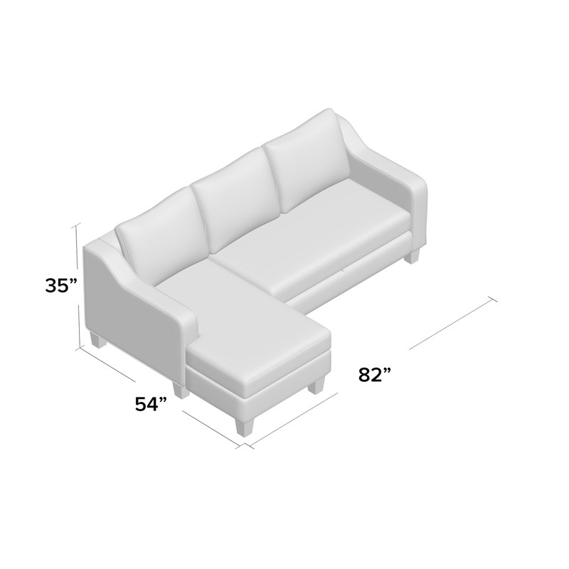 Nostrand 2 - Piece Upholstered Sectional