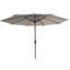 Parasol de marché extérieur robuste de 9 pi (270 cm) avec 8 nervures en acier robustes, auvent résistant aux rayons UV et imperméable pour le jardin, la piscine, la table - sans base (parasol de patio)