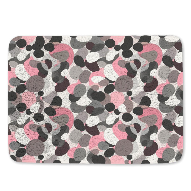 Tapis de bain en microfibre / microsuède Taloria, L 17 po x L 24 po