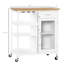 Îlot de cuisine roulant avec rangement (tabouret non inclus)