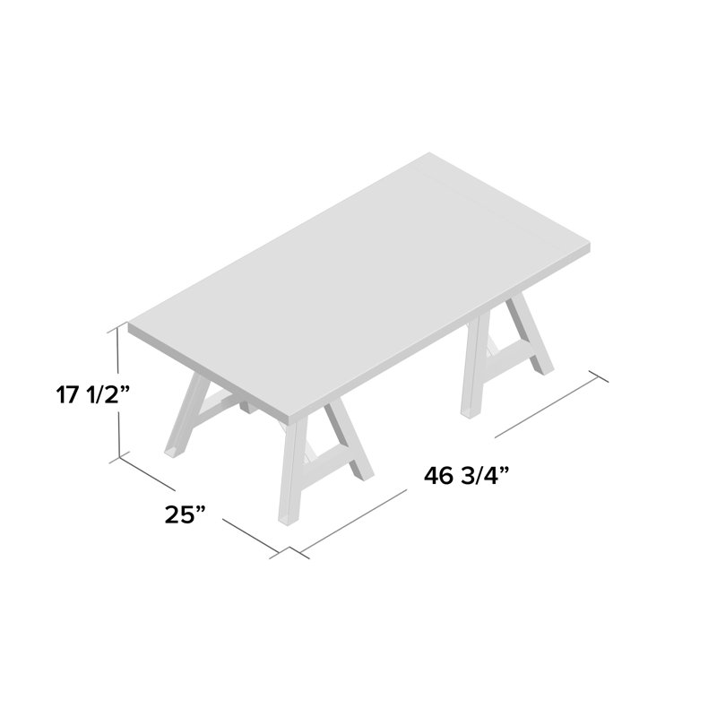 Enlow Solid Wood Top Coffee Table