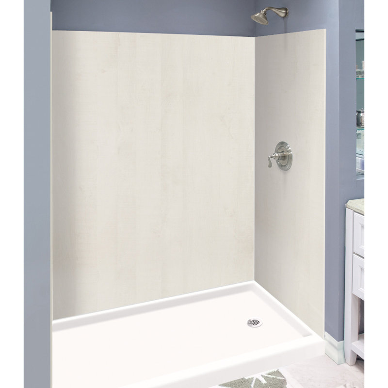 Paroi de douche à 3 panneaux l 48 po x P 36 po Expressions, H 72 po x l 48 po x P 36 po, Chêne blanchi