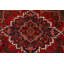 Tapis rouge à motif géométrique traditionnel 10 x 13