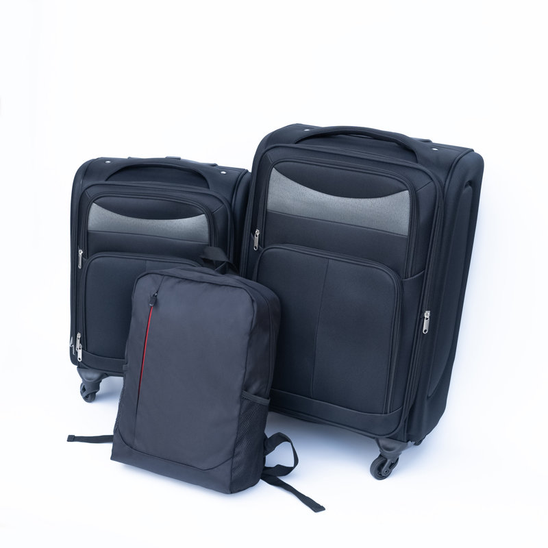 Ensemble de valise de voyage avec valise universelle et sac à dos Oxford