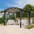 11 Ft. W x 10 Ft. D Metal Pergola with Canopy: Durable and Stylish Outdoor Solution
