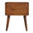 Solid Wood Curved Chestnut Nightstand