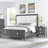 Edeline 2 Drawer Nightstand, Dark Grey