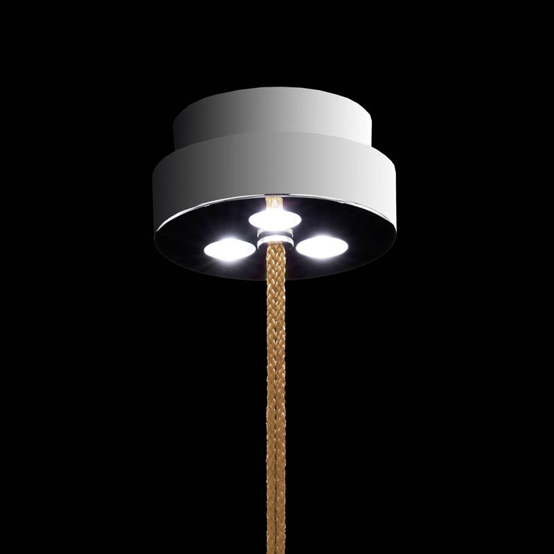 Flora 3 - Light LED Pendant, Polished Chrome/Gold