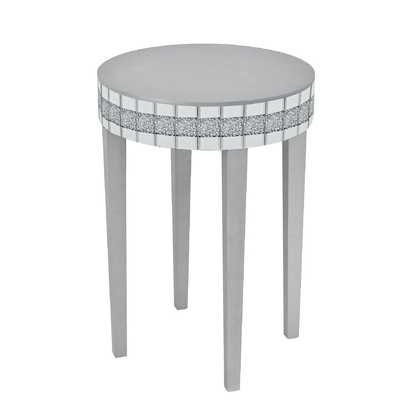 Table de petit déjeuner à miroir ronde Artisanal