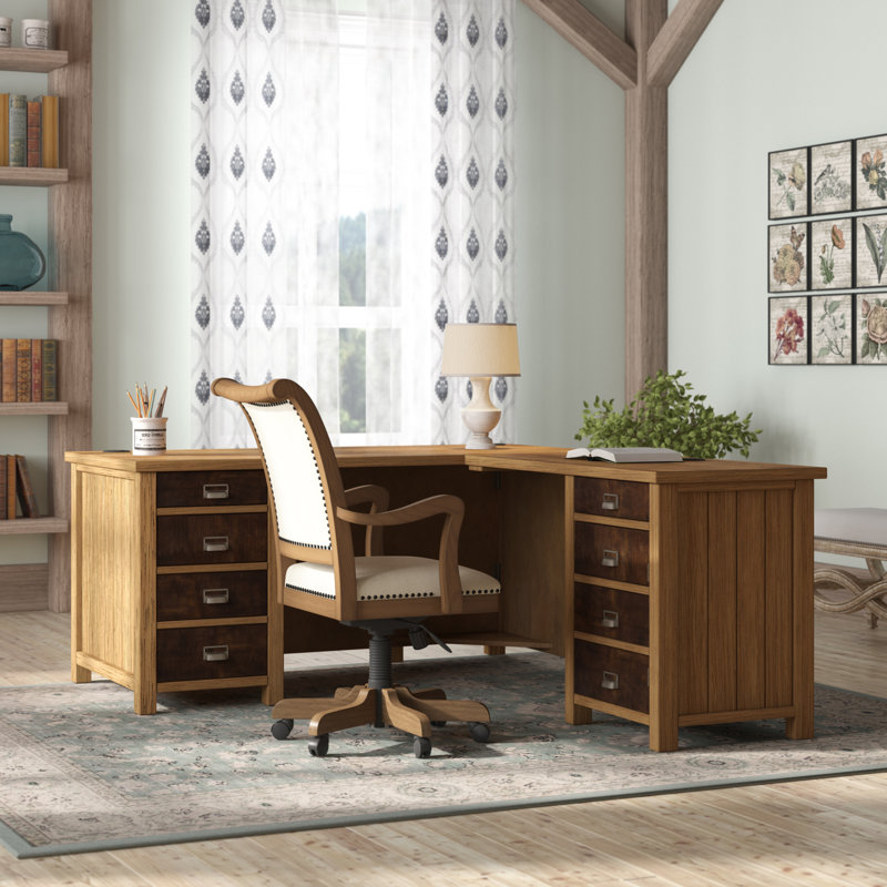 Barnett L-Shaped Executive Desk