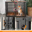Rabun Iron Pet Furniture Style Crate with 3 Doors